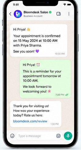 WhatsApp reminders